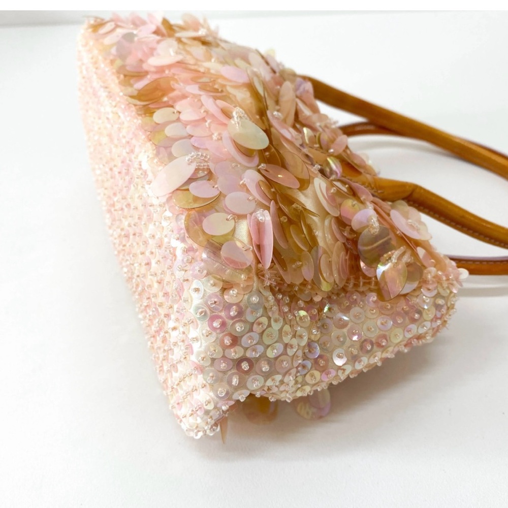 Prada Pink Sequin Shoulder Bag- Rare Vintage - Picture 2 of 6